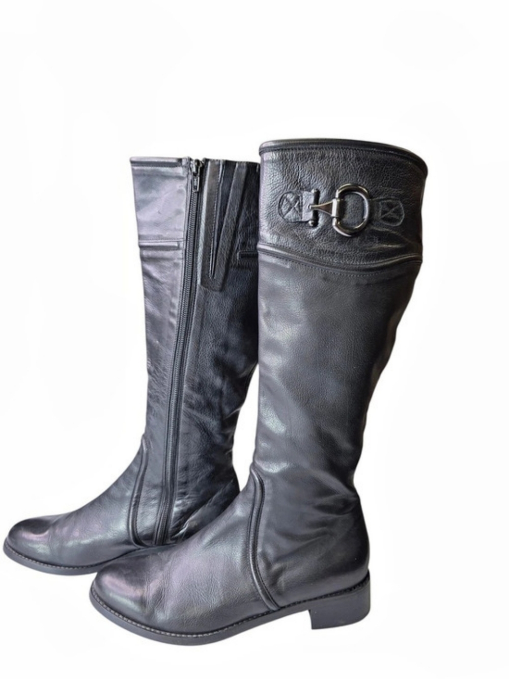 Brown's Couture Leather Over-the-Knee Boots Black EU 38